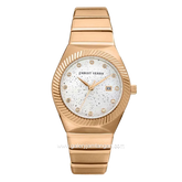 CHRIST VERRA CV 922707L-15 SLV Rosegold Dial White Stainless Steel